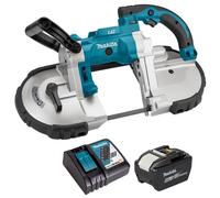 Makita DPB180Z 18V LXT Portable Band Saw with 1 x 9.0Ah Battery & Charger