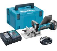 Makita Dpj180Rmj 18V Lxt Cordless Biscuit Jointer 100mm Dowel Joint - 2 X 4.0Ah