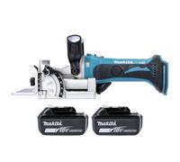 Makita Dpj180Z 18V Lxt Cordless Biscuit Jointer With 2 X 3Ah Batteries