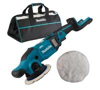 Makita DPO600Z 18v LXT Cordless Brushless Orbital Polisher 150mm + Bag + Wool