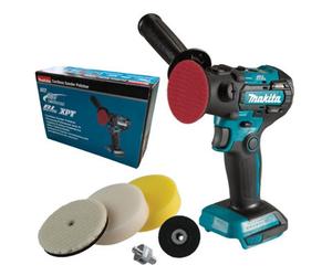 Makita Dpv300Z 18V Lxt Brushless Sander Polisher 50mm Bare + Wool + Sponge Pad