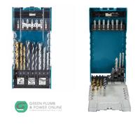 Makita Drill and Screw Bit Set HSS Wood Masonary (17 Pieces) D-74887