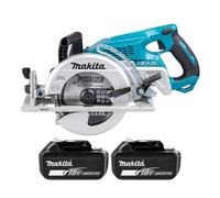 Makita Drs780Z 18V/36V Lxt 185mm Cordless Brushless Robust Wood Cutting Circular Saw With 2 X 5Ah Batteries