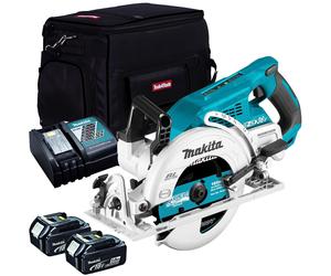 Makita DRS780Z 36V Brushless 185mm Circular Saw 2 x 5.0Ah Batteries Charger Bag