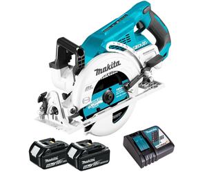 Makita DRS780Z 36V Brushless 185mm Circular Saw with 2 x 5.0Ah Battery & Charger