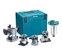 Makita DRT50ZJX3 18v LXT 1/4" Brushless Cordless Router Body Only Inc Extra B...