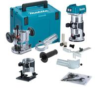 Makita DRT50 18v LXT Cordless Brushless Router Trimmer 2 x 5ah Li-ion Charger Case & Accessories