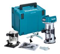 Makita DRT50Z 18V Cordless Brushless Laminate Router Trimmer + Bevel Base + Case