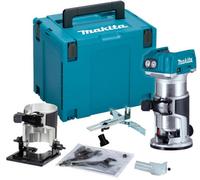 Makita Drt50Z 18V Cordless Brushless Laminate Router Trimmer + Bevel Base + Case