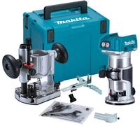 Makita Drt50Z 18V Cordless Brushless Laminate Router Trimmer + Plunge Base +Case