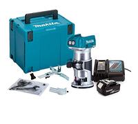 Makita DRT50ZJ 18V Brushless Router/Trimmer with 1 x 3Ah BL1830 Battery, Charger & Case