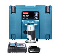 Makita Drt50Zj 18V Lxt Cordless Brushless 3/8" And 1/4" Router Trimmer With 1 X 6Ah Battery, Dc18Rc Charger & Case
