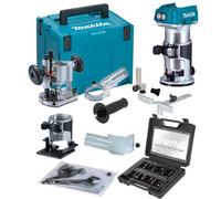 Makita Drt50Zjx2 18V Cordless Brushless Router Trimmer + Plunge Base + Trend Set