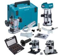 Makita Drt50Zjx3 18V Cordless Brushless Router Trimmer + Plunge Base + Trend Set