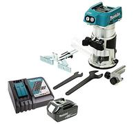 Makita DRT50ZX4 18V Brushless Router/Trimmer with 1 x 5.0Ah Battery & Charger