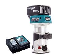 Makita DRT50ZX4 18V Brushless Router Trimmer with 1 x 5.0Ah BL1850 Battery & DC18RC Charger