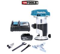 Makita DRT50ZX4 18V Brushless Router/Trimmer With 1 x 6Ah Battery & Charger