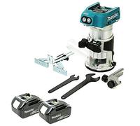 Makita DRT50ZX4 18V Brushless Router/Trimmer with 2 x 5.0Ah Batteries