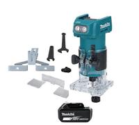 Makita Drt52Z 18V Lxt Cordless Brushless 1/4" 6mm Collet Capacity 580W Router Trimmer With 1 X 5Ah Battery