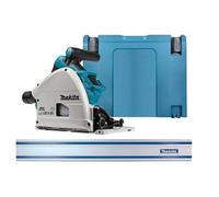 Makita Dsp600 Twin 18V Cordless Brushless 165mm Plunge Saw With Case & 1.5M Guide Rail