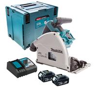 Makita DSP600ZJ 36V 165mm Brushless Plunge Saw 2 x 5.0Ah Batteries & Charger