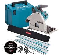 Makita DSP600ZJ 36V Brushless Plunge Saw 2 x Guide Rail Connector Blade & Clamp