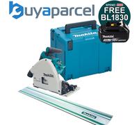 Makita DSP600ZJ 36v Twin 18v Brushless Plunge Cut Circular Saw 1x Guide Rail