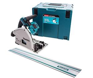 Makita DSP600ZJ 36v Twin 18v Brushless Plunge Cut Circular Saw 1x Guide Rail