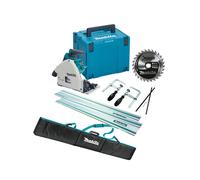 Makita DSP600ZJ 36v Twin 18v Brushless Plunge Cut Circular Saw 2x Guide Rails