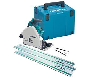 Makita DSP600ZJ 36v Twin 18v Brushless Plunge Cut Circular Saw 2X Guide Rails