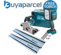 Makita DSP600ZJ 36v Twin 18v Brushless Plunge Cut Circular Saw 2x1.5m Guide Rail