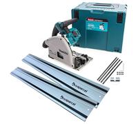 Makita DSP600ZJ 36v Twin 18v Brushless Plunge Cut Circular Saw 2x1.5m Guide Rail