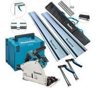 Makita Dsp600Zj 36V Twin 18V Brushless Plunge Cut Saw 2X1.5M Guide Rail Qr Clamp