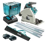 Makita DSP600ZJ LXT 36V 165mm Plunge Saw 2 x 5.0Ah Battery Charger & Accessories