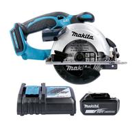 Makita Dss501Z 18V Lxt 136mm Cordless Compact Wood Cutting Circular Saw With 1 X 6Ah Battery & Charger