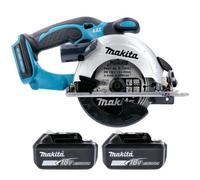 Makita Dss501Z 18V Lxt 136mm Cordless Compact Wood Cutting Circular Saw With 2 X 6Ah Batteries