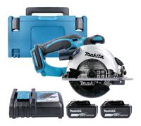 Makita Dss501Z 18V Lxt 136mm Cordless Compact Wood Cutting Circular Saw With 2 X 6Ah Batteries, Charger & Case