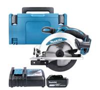 Makita Dss610Z 18V Lxt 165mm Cordless Compact Wood Cutting Circular Saw With 1 X 3Ah Battery, Dc18Rc Charger & Type 3 Case