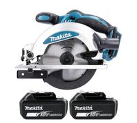 Makita Dss610Z 18V Lxt 165mm Cordless Compact Wood Cutting Circular Saw With 2 X 3Ah Batteries