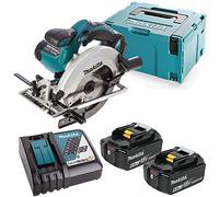 Makita DSS611 18V LXT Circular Saw with 2 x 6Ah Batteries, Charger & Case