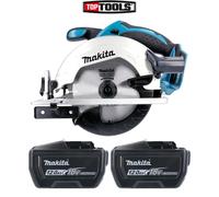 Makita DSS611Z 18V 165mm Wood Cutting Circular Saw With 2 x 12Ah Batteries
