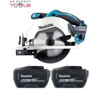 Makita DSS611Z 18V 165mm Wood Cutting Circular Saw With 2 x 12Ah Batteries