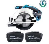 Makita DSS611Z 18V 165mm Wood Cutting Circular Saw With 2 x 12Ah Batteries