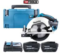 Makita DSS611Z 18V LXT 165mm Circular Saw + 2 x 12Ah Batt,Charger & Type 3 Case