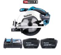 Makita DSS611Z 18V LXT 165mm Circular Saw With 2 x 12Ah Batteries & Charger