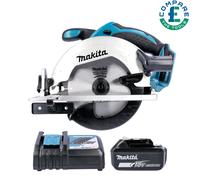 Makita DSS611Z 18V LXT Circular Saw 165mm With 1 x 5Ah Battery & Charger
