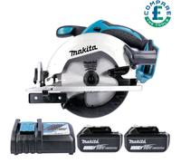 Makita DSS611Z 18V LXT Circular Saw 165mm With 2 x 5Ah Batteries & Charger