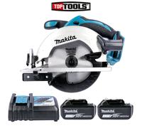 Makita DSS611Z 18V LXT Circular Saw 165mm With 2 x 5Ah Batteries & Charger