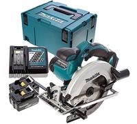 Makita DSS611Z 18V LXT Circular Saw with 2 x 5Ah Batteries, Charger & Case