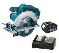 Makita DSS611Z 18V LXT Cordless Circular Saw (Body Only) Plus BL1830 18.0V 3.0Ah Lithium-ion Battery (638409-2) - Genuine Plus DC18RC 14.4-18V Lithium-ion Battery Charger 240V